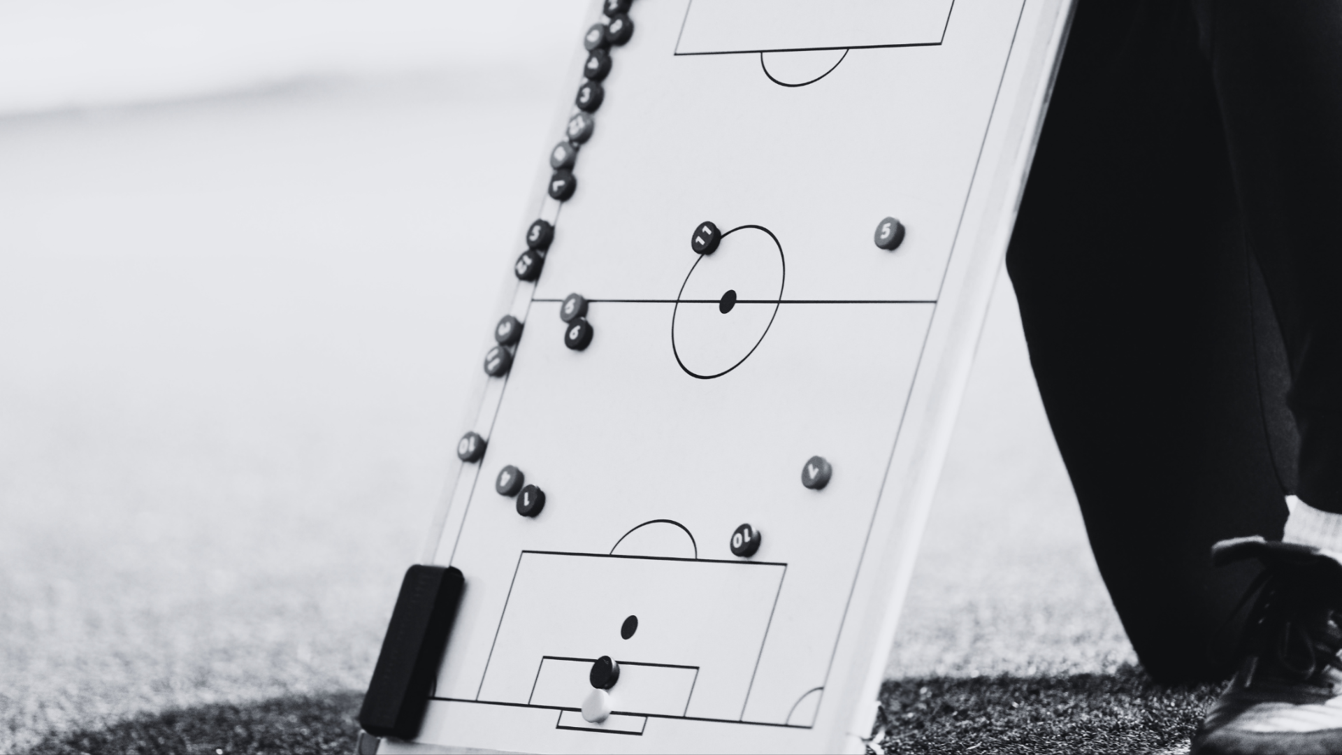 Tactisch keepersbord met opstelling